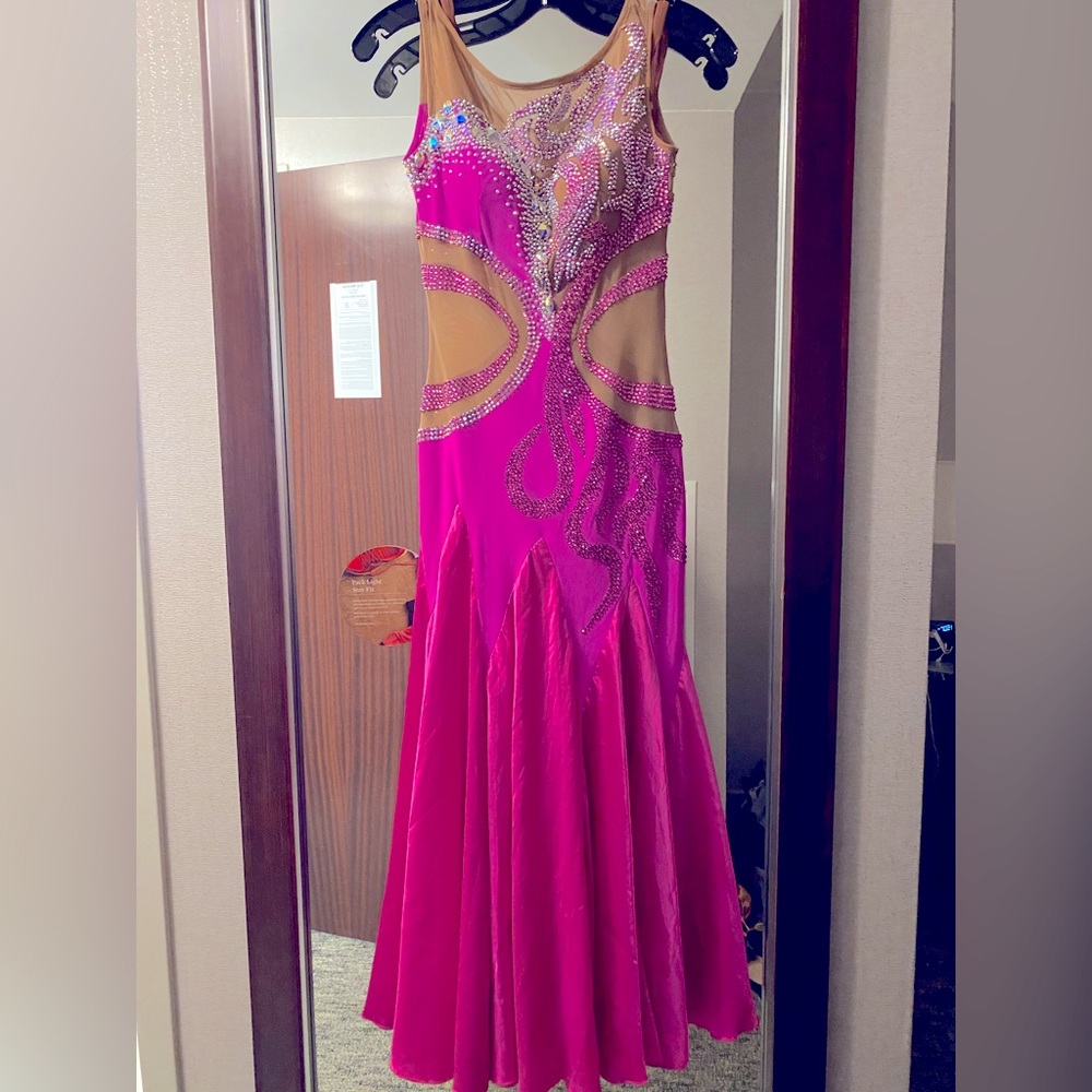 Hot Pink American Smooth Ballroom dress